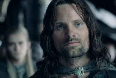 Aragorn bei der Verwandlung von Theodem