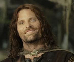 Aragorn bei der Ankunft in Isengard