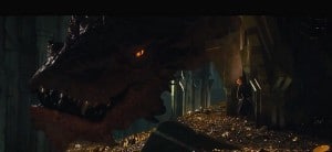 Smaug und Bilbo allein im Erebor